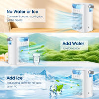 PORCHEDDU Aire acondicionado portátil Silencioso, refrigerador de Aire Pequeño USB, 650 ml, 3 velocidad y temporizador de 2-4-6 horas, 3 Niebla fría Y 7 Luces LED, use personal en la oficina en casa - details 3