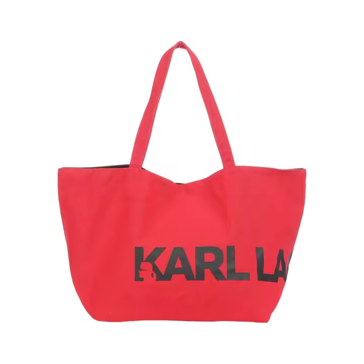 Bolsa Shopper KARL LAGERFELD con Logotipo Oversize K/Essential Color Rojo - 1