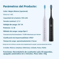 Cepillo De Dientes Eléctrico Con 6 Modos Y 4 Cabezas De Repuesto Ultrasonido Limpieza Oral Recargable USB Impermeable Para Adultos - details 10