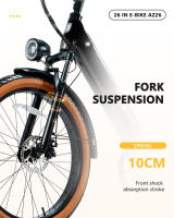 Ceaya AZ26 48 v20ah 26*3,0 pulgadas Bicicleta Eléctrica neumática Gordo agua desmontable Bicicleta Eléctrica de 7 lordades Bicicleta Eléctrica urbana Eléctrica - details 7