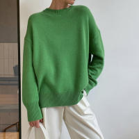 Suéter De Punto Grueso Para Mujer Hirsionsan Oversized Casual Chic Suave De Otoño Invierno Estilo Básico Pullover Suelto - details 2