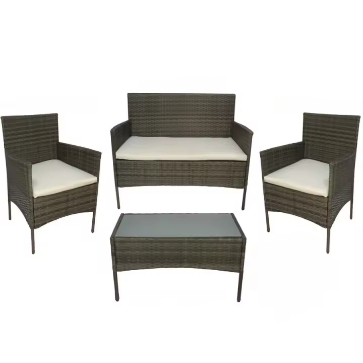 Gerimport Conjunto Sofá 2 Sillones y mesa Bali - 1