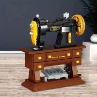 Bloques De Construcción De Máquina De Coser Retro 633PCS Juguete Creativo Para Niños Decoración De Escritorio DIY Regalos De Festivales - details 3
