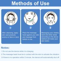 Ininstrument de Belleza para el cuello, masajeador vibratorio para eliminar gas arruello del Cuello, therapy de luz roja para Rostro y Cuello, masajeador antienvecimiento para Rostro y Cuello, masajeador facial relajante y calmante - details 2