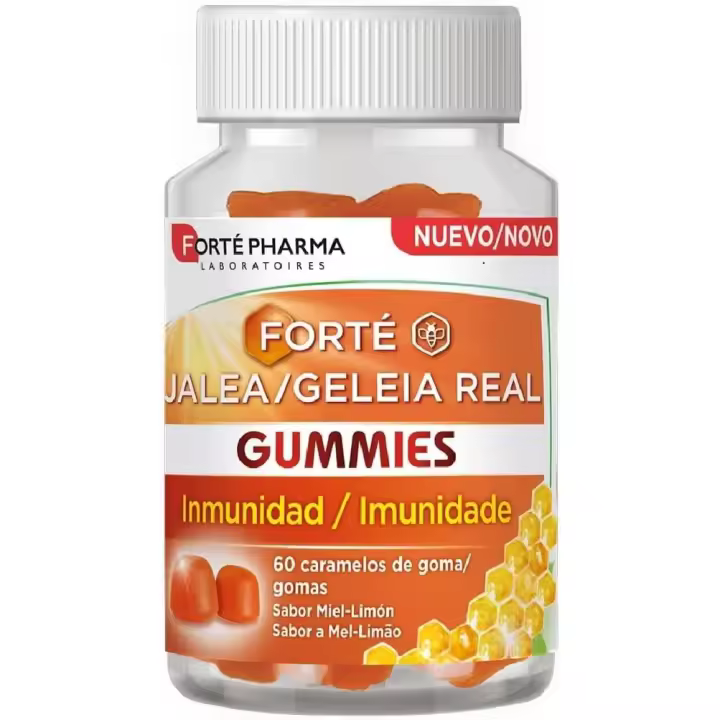 Forte Pharma Forté Jalea Real Inmunidad Gummies 60 Caramelos de Goma | Refuerza el Sistema Inmunitario | Vitamina D - 1