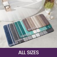 Alfombra Baño Antideslizante,Alfombrilla de Baño Absorbente,Alfombra De Baño Lavable a Máquina con Microfibras Suaves de Agua para Bañera,Ducha y Baño (40 x 60 cm,Beige) - details 1