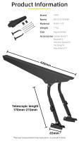 Rrskit Guardabarros De Montaña Para Bicicleta Ligero Desmontable Rápido Protector De Lluvia Ajustable Extensible Equipamiento De Barro - details 1