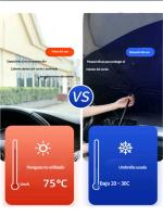 Parasol tipo paraguas con aislamiento térmico para coche, parasol para parabrisas delantero de coche, parasol para coche de gran tamaño - details 7