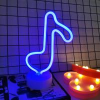Luz De Neón Con Notas Musicales USB O Alimentada Por Baterías Estilo Moderno Para Decoración De Escritorio Fiestas Boda Dormitorio Creativa - details 4