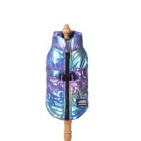 Ropa De Mascota Impermeable Y Reflectante Para Otoño E Invierno Con Chaleco De Veludo Cálido En Colores Graduales Para Perros Y Gatos - details 4