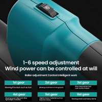 Soplador de hojas inalámbrico de 21 V, 1 batería + 1 cargador, 6 velocidades, 3000 W, 18 000 RPM, viento potente, ideal para césped, patio y jardín - details 3