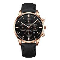Reloj De Pulsera Para Hombres Y Mujeres Minimalista Elegante Reloj De Cuarzo De Moda Resistente Al Agua 3Bar Material De Cuerda Simulada Y Caso De Bronce - details 11