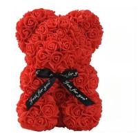 Muñeco De Oso Con Rosa Artificial Eterna Para Día De San Valentín Regalos De Cumpleaños Aniversario Decoración De Miniaturas Para Novia - details 15