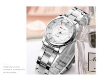 Reloj De Lujo Para Mujer 29mm Moda Acero Inoxidable Con Diamantes Rosa Minimalista Reloj De Pulsera Para Niña Viajes Al Aire Libre - details 15