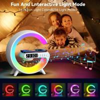Lámpara De Escritorio Inteligente LED Con Altavoz Bluetooth Y Cargador Inalámbrico Rápido 15W Luz Nocturna RGB Para Dormitorio Y Sala De Juegos - details 17