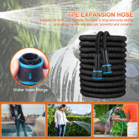 Cañón De Agua Expansible Flexible 25FT-150FT Para Limpieza De Coches Riego De Jardín Y Granjeros Herramientas De Riego Con Pistola De Jardín - details 2