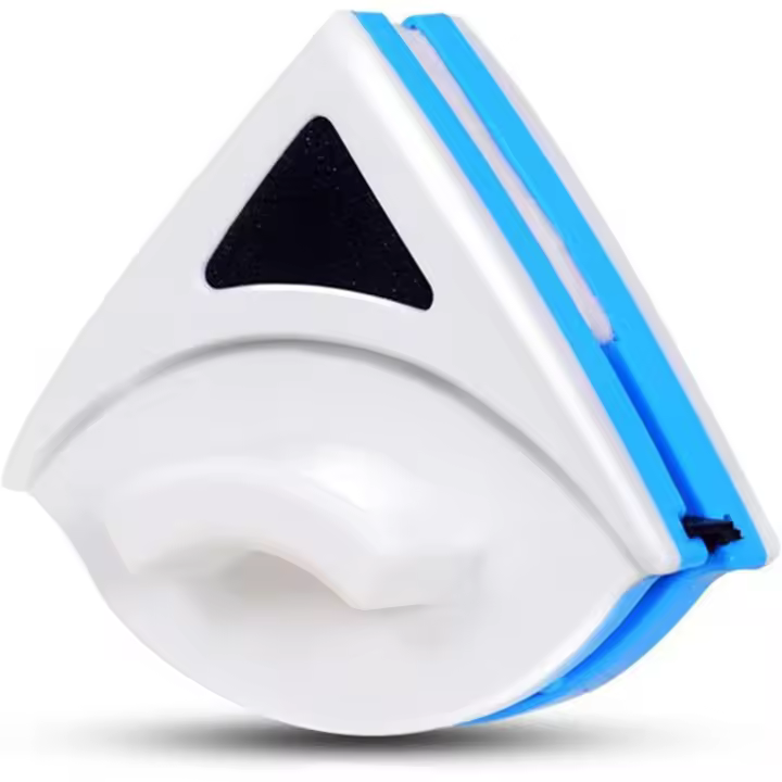 Limpiador de ventanas Easy Gadgetx, herramienta para el hogar, limpiacristales triangular para apartamentos, limpiador magnético de parabrisas de coche (azul) - 1