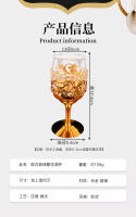 Vaso De Vino Ramada De Metal De Alta Calidad Vaso De Licor Creativo De Cristal Vaso De Espíritu Set De Vino Para El Hogar Regalo - details 1