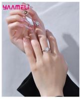Juego De Joyas De Aniversario Romántico Para Día De San Valentín En Plata De Ley 925 Con Zirconia Cúbica Corazón Anillo Collar Y Aretes Para Mujer - details 10