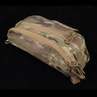 Bolsa De Hombro Compacta Para Cinturón Integrada Con Chaleco De Porta Placa Para Airsoft En MC Negro Verde De Rango Café - details 1
