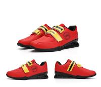Zapatos De Gimnasio Para Hombres Y Mujeres Negros Rojos Con Cordones Y Anillas Para Levantamiento De Pesas Y Entrenamiento Completo Suela De Goma Microfibra Y Cuero Soporte Y Equilibrio - details 12