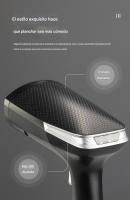 Plancha Vertical Vapor, Digital LED Plancha Vapor Cepillo de Vapor 1600W 300ml, Calentamiento Rápido de 30s, 30g/min de Vapor, Plancha Ropa Vapor Para Hogar, Oficina, Viajes, Oro Gris - details 10