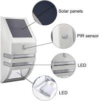 Luces de sensor de Movimiento impermeables para Exteriores con Energía Solar-Maple inoxidable - Luces de comparación para Exteriores-Ideal para Jardines, patios, Caminos y más. - details 0