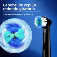 Cepillo De Dientes Eléctrico Rotativo Para Adultos Con Banda De Blanqueamiento Cabezal Redondo 3D Suave Tipo-C Cepillo Eléctrico - details 1
