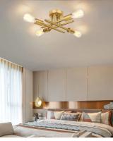 Modern Sputnik Ceilin Ganchero Nordic Semi Montaje En Pared Lámpara Vintage Decoración De Hogar Luz Iluminación Fijación LED - details 2
