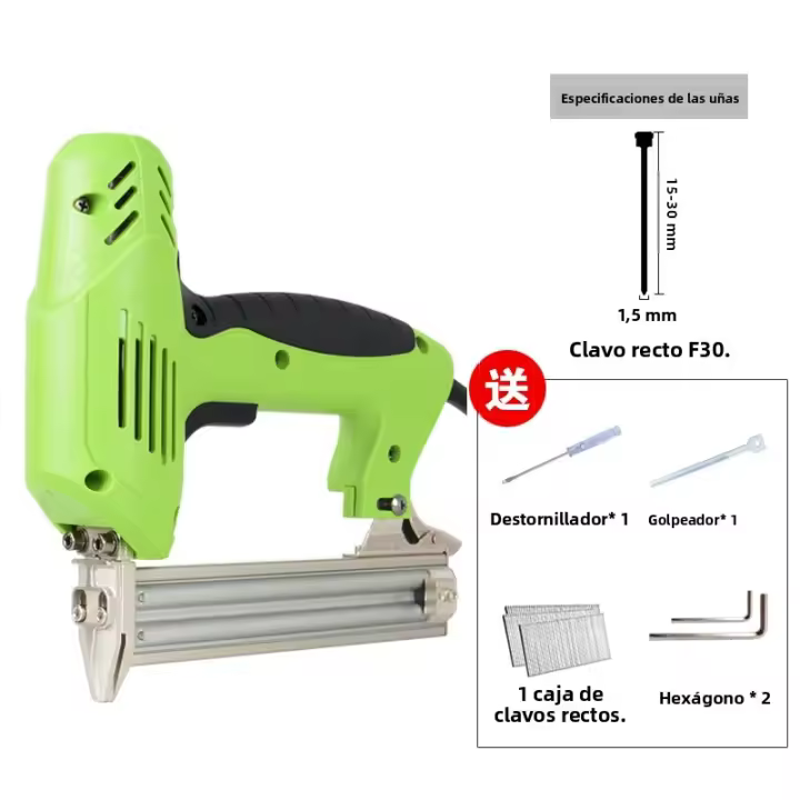 Pistola De Tornillos Eléctrica Dual Propósito F30 Multifuncional Para Techo Y Carpintería Herramienta De Disparo De Tornillos - 1