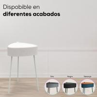 Mesa auxiliar altavoz portátil con sonido de 20W, Bluetooth, Base de carga inalámbrica, batería de 2500mAh. Mesilla o mesita para dormitorio o sala de estar - TD Systems SM20B11P - details 2