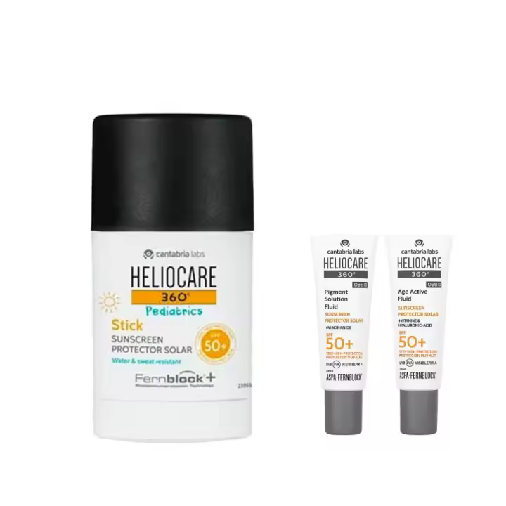 Heliocare 360º Spf 50+ Pediatrics Stick 25 gr + Regalo Protector Age Fluid y Pigment Fluid 3 ml - 1