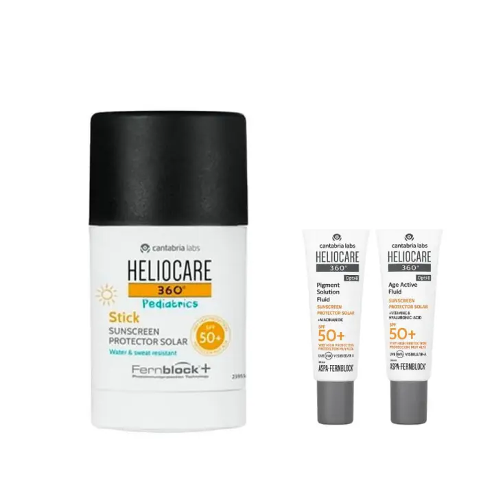 Heliocare 360º Spf 50+ Pediatrics Stick 25 gr + Regalo Protector Age Fluid y Pigment Fluid 3 ml - 1