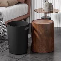 Bandeja De Madera Retro Impermeable Gran Capacidad Para Cocina Y Baño Accesorio Ecológico Para El Hogar Con Cubierta Rodante - details 4