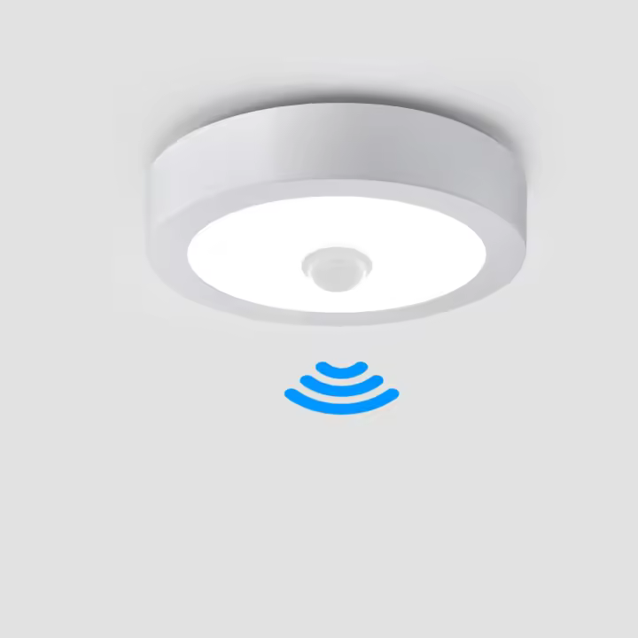 Lámpara De Techo Con Sensor De Movimiento PIR 6W-18W LED 110V-220V Para Habitación Cocina Pasillo Dormitorio Iluminación Moderna Beige - 1