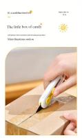 Cortauñas Magnético Mini Retráctil Durable Portátil Abrepuertas Y Cortador De Papel Material ABS Herramienta De Uso General - details 10