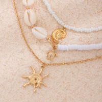 IngeSight.Z Conjunto De 3 Collares De Lujo Con Colgante De Tortuga Y Concha Para Mujer Estilo Clásico De Verano Joyería De Playa - details 8