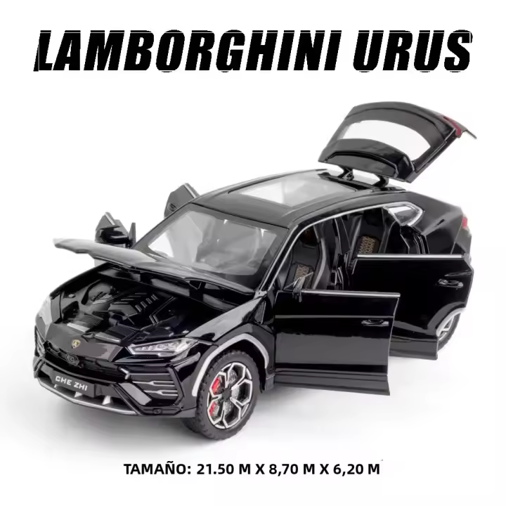 Modelo a Escala 1:24 Lambors URUS SUV De Aleación De Metal Juguete De Simulación Con Sonido Y Luz Para Colección Y Juego Infantil - 1