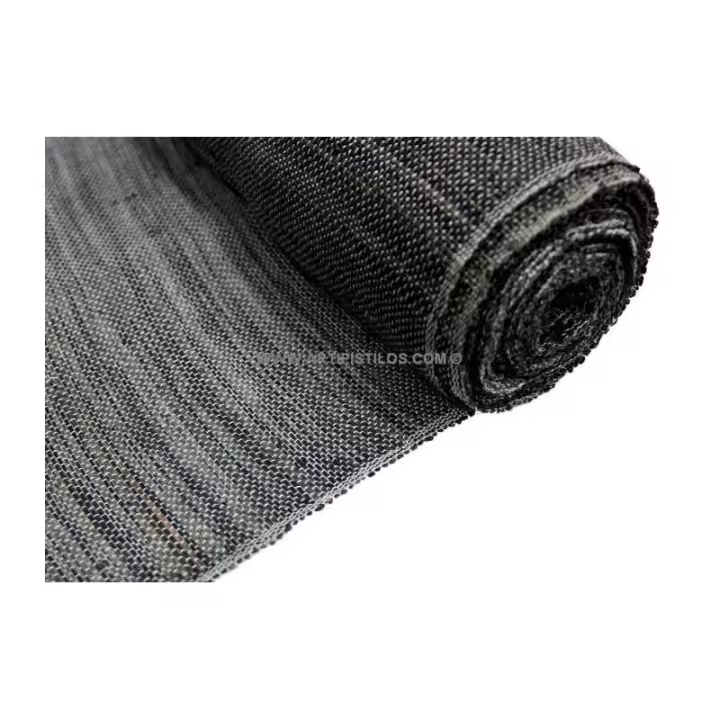 TEJIDO DE ALGODÓN Y RAFIA - 1 MT X 65 CMS. Raíz SINAMAY / ABACA SEDA / JINSIN TEXTURAS ESPECIALES para Sombreros - 1