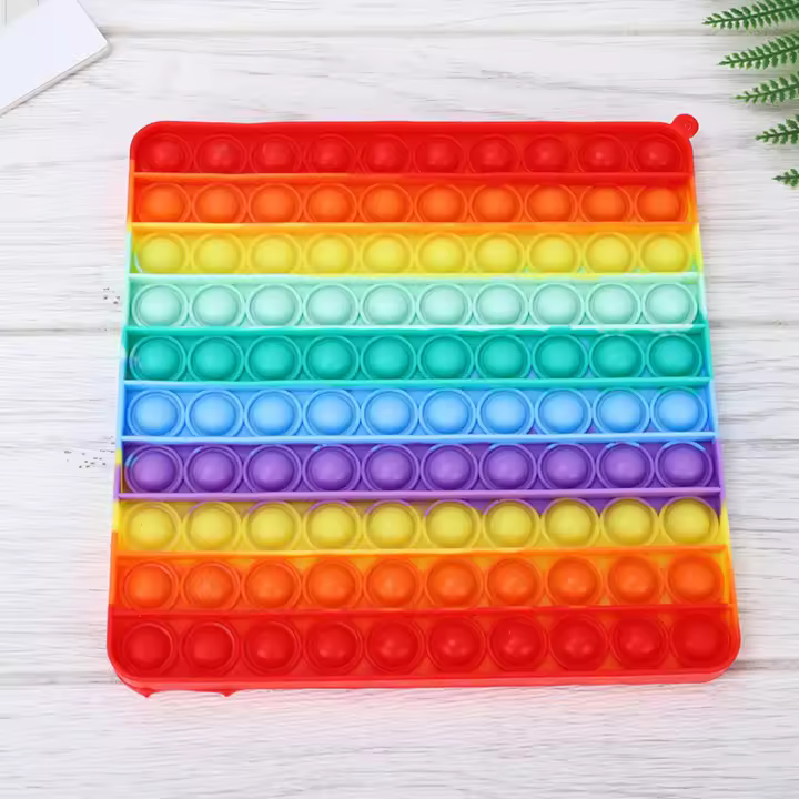 Juguetes Sensoriales De Colores Arcoíris Para Niños Grandes Y Pequeños Juguetes Antiestrés De Tamaño Grande 20cm Para Autismo Regalos Para Niños - 1