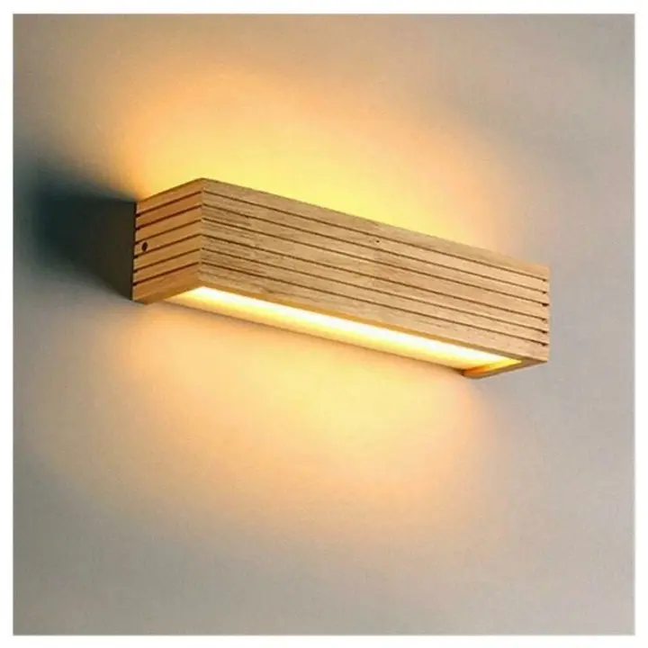 ZVD Apliques para dormitorio Apliques modernos en Roble Japonés Apliques nórdicos en Madera maciza para  dormitorio - 1