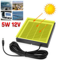 Panel Solar Polysilicona De 12V 5W Mini Cargador Portátil Para Coche RV Barco Cable De 3m Cargador Rápido Al Aire Libre - details 2