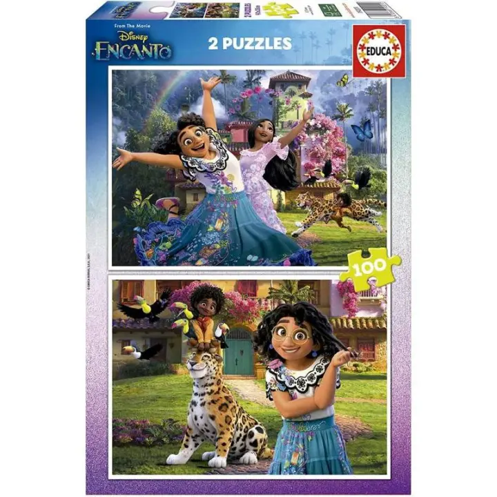 PUZZLE 2X100 PIEZAS ENCANTO DISNEY DE EDUCA - 1