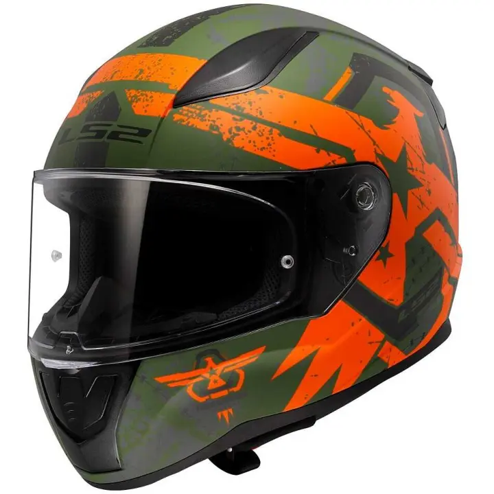 LS2 FF353 RAPID II THUNDERBIRDS NARANJA - 1