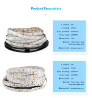 Tira De LED 12V 5m RGB 2835SMD Luz Blanco Rojo Azul Verde Con Adhesivo Trama Lámpara De Color Con Fondo Adhesivo Para El Hogar - details 1