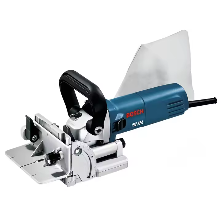 Potente Engalletadora Bosch GFF 22 A Professional - 670 W - Velocidad de Giro 9000 Min-1 - Profundidad de Corte 22 Mm - Llave de Dos Agüeros - L-BOXX - 1