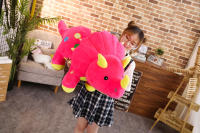Juguete De Peluche Grande 40cm Triceratops Stegosaurus Creativo Dinosaurio Relleno Para Niños Regalo De Cumpleaños Material Suave - details 4