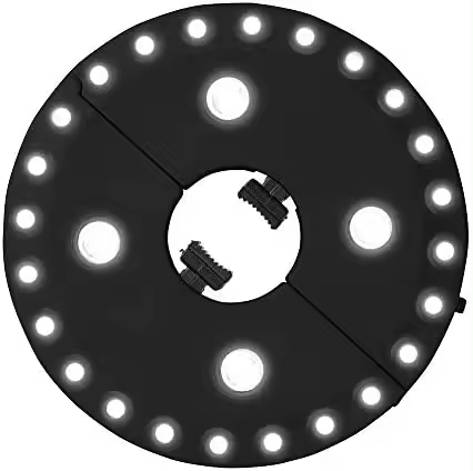 Luces para el interior del parasol ø16cm a pilas: 4xaa (no incluidas) - 1