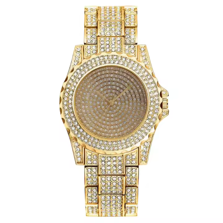 Reloj para mujer con piedras brillantes, lleno de diamantes, movimiento de cuarzo, un reloj de lujo para la mujer - 1