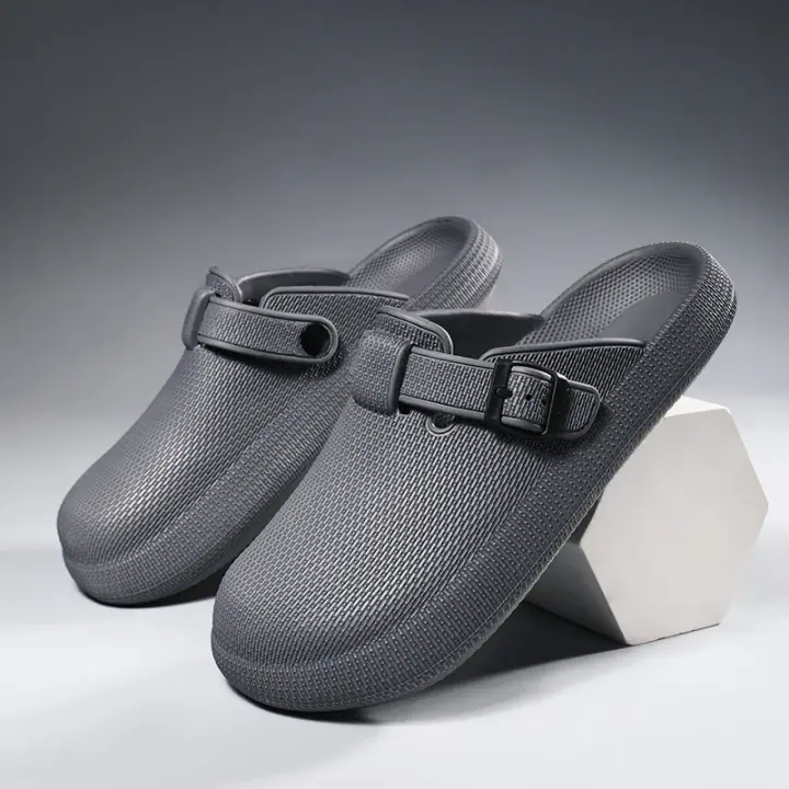 Zapatillas De Hombre EVA Ligera Y Transpirable Zapatillas De Playa Impermeables Y Antigolpes Para Exterior Clogs Pareja Sandalias Casuales Para Jardín - 1